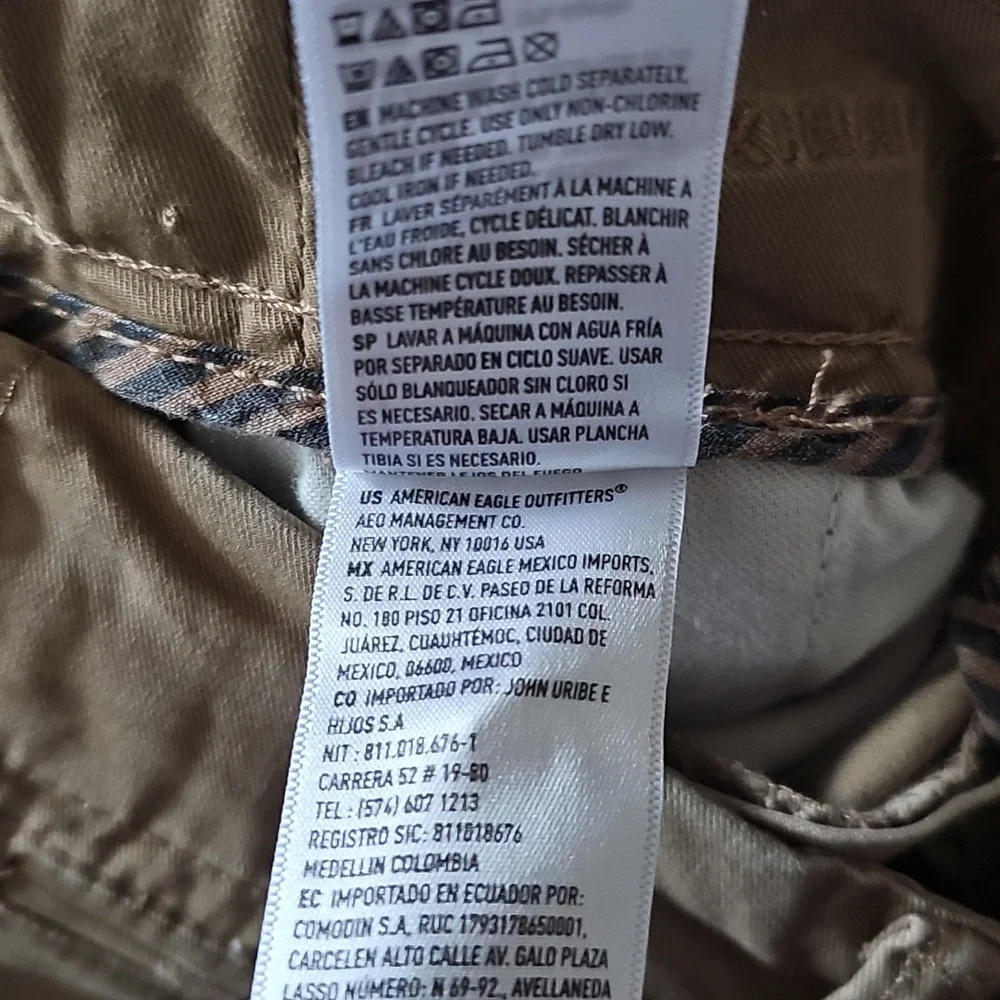 American Eagle Flex Skinny Tan Stretch Pants Men's Size 29